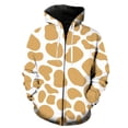 thumbnail image 3 of Nueva sudadera con capucha con cremallera y estampado de leopardo en 3D para hombres y niños, sudaderas con textura de piel de animal estilo Harajuku, sudaderas geniales de calle de manga larga de gra, 3 of 5