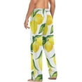 thumbnail image 6 of FREEAMG Lemon Cotton Pajama Pant for Men, Super Soft Lightweight Lounge Pajama Bottoms Drawstring Sleepwear Pant with 2 Pockets, 6 of 7