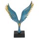 thumbnail image 4 of Ala de ángel resina artesanía escultura decoración escritorio ornamento abstracto águila decoración del hogar BS-064 azul, 4 of 14