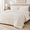 Cream White Ribbed-Queen, variant on Cream White Ribbed Queen 3-Piece Faux Rabbit Comforter Bedding Set
