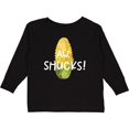 thumbnail image 3 of Inktastic Aw, Shucks Corn on the Cob Humor Boys or Girls Long Sleeve Toddler T-Shirt, 3 of 5