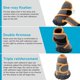 thumbnail image 5 of Benepaw Soft Dog Shoes Waterproof Shoes Sturdy Anti-Slip Adjustable Cross Straps Pet Boots For Walking Standing Hiking Running shopwise Round, 5 of 7