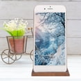 thumbnail image 4 of Wooden Tablet PC Holder, Tablet PC Holder,  Edge Wooden Mobile Phone Stand Simple Design Double-Sided Walnut For Students Birthday Present, 4 of 8