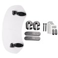 thumbnail image 2 of 3X Transparent Color Universal Motorcycle Adjustable Wind Screen Extension Windshield Spoiler Air Deflector 28.5x12x21cm, 2 of 7