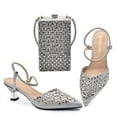 thumbnail image 1 of Conjunto de zapatos y bolsos de boda italianos, bolso Minaudiere para fiesta de cena caliente, bolso de mano para damas, 1 of 1