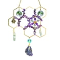 thumbnail image 3 of Msgweeeg Sun Catcher Sun Catchers Citrine Crystal Beehive Suncatcher Honeycomb Citrine Crystal Suncatcher - Natural Healing Maker Window Hanging Ornament Boho Home Decor, 3 of 10