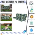 thumbnail image 4 of XXLYY Porch Swing Cushions, Waterproof Swing Replacement Cushions with Backrest and Ties, Garden Bench Seat Cushion, Outdoor Porch Patio Swing Non-Slip Chairs Pad, 4 of 6