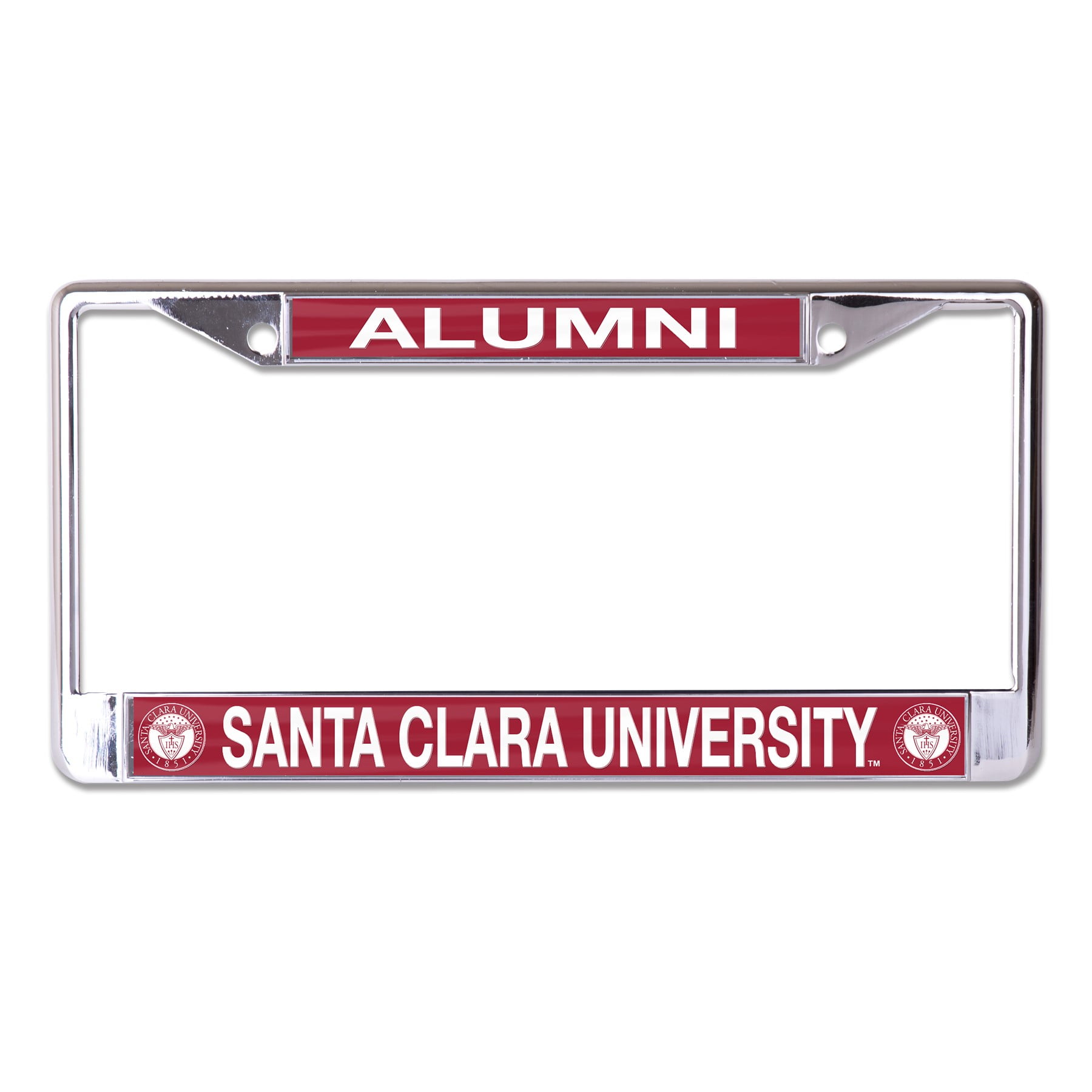 Santa Clara University Alumni Metal Chrome License Plate Frame, Legal