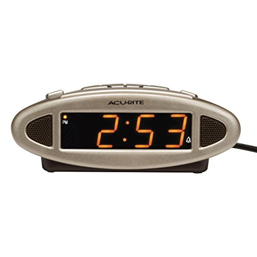 AcuRite IntelliTime Projection Alarm Clock Temperature & USB Charging