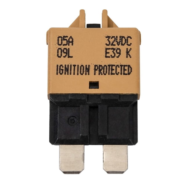 Fusible Cuchilla Disyuntor ATC Reinicio Manual DC32V para Barco Coche(5A Marrón)