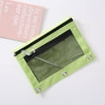 thumbnail image 6 of Three Ring Pencil Pouch (Double Pocket Organizer, Clear Window), 3-Ring Binder Case Integrates With Planners, Pencil Pouch For 3 Ring Pencil Pouch With Zipper Double Pocket Pencil(#D), By Meiiso, 6 of 9