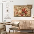 thumbnail image 5 of Elephant Stock Parisian Flowers Iii Wall Art - Horizontal Canvas Wall Art - Living Room Wall Decor - Floral And Botanical Canvas - Green And Pink Decor By Danhui Nai - 45" x 30", 5 of 8