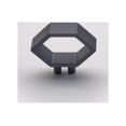 thumbnail image 6 of Richelieu 546548 1-7/8" Center To Center Finger Cabinet Pull - Silver, 6 of 6