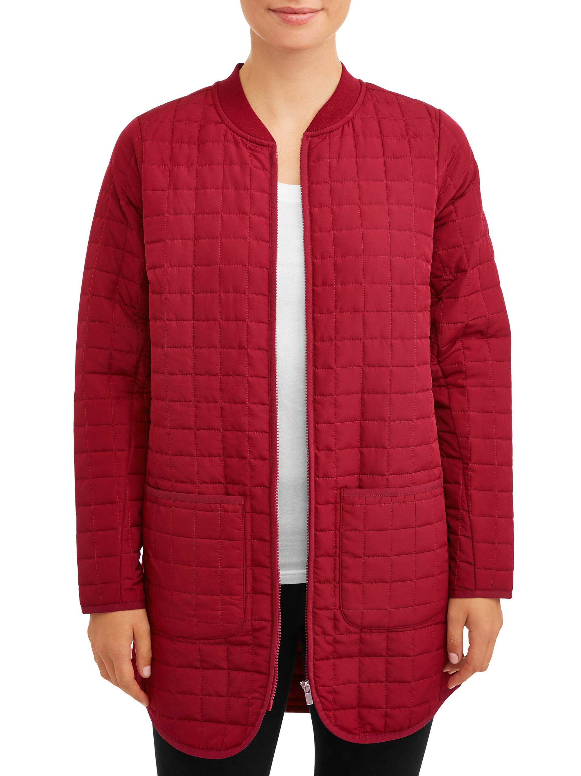 Athletic Works Athletic Works Women's Quilted Tunic Jacket Walmart