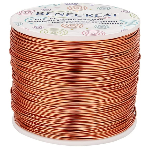 20 Gauge 770FT Aluminum Wire Anodized Jewelry Craft Making - Beading Floral Florist for DIY Gem Wrapping Plant Gardening Festival Jewelry Craft Making Copper Tone