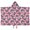 White Butterfly Red, variant on Purple Butterfly Rose Pattern Hooded Bath Towel,50"x30" for Ages 3 To 12 Kids, Quick Dry Lightweight Soft Microfiber Hood Beach Towel Cover Up for Kids