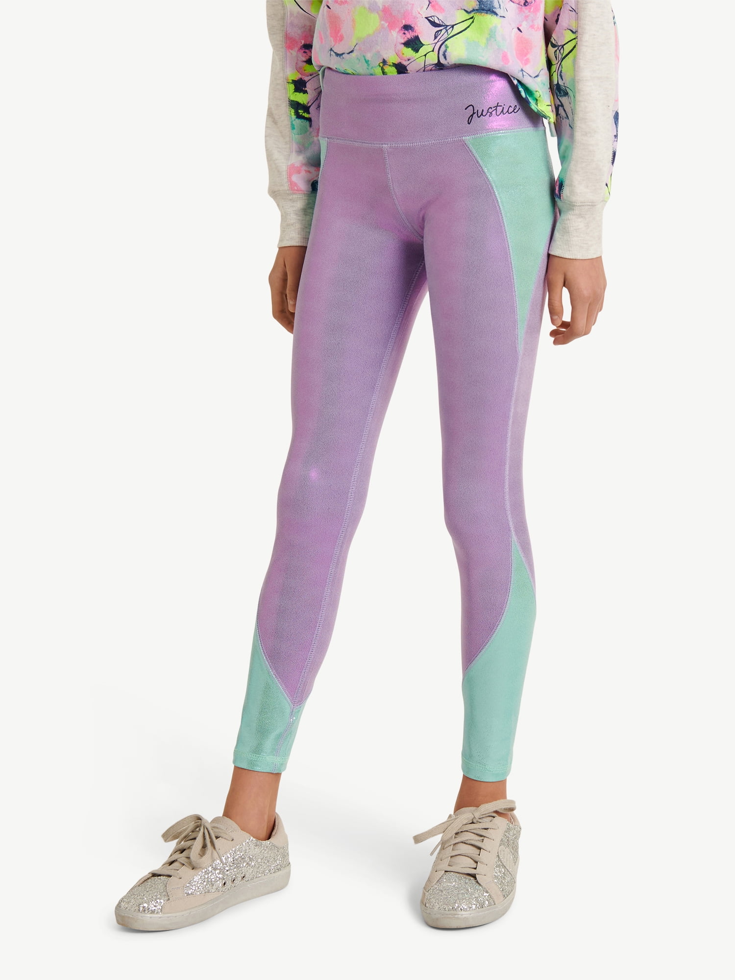 Justice Girl's Collection X Shine Blocked Legging, Sizes XS-XLP