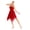 Red, variant on Womens Adult Camisole Dress Ruffle Sweetheart Asymmetrical High-Low Dance Dress Red XXL