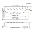 thumbnail image 4 of Yokua 1Pc Alnico 5 Single Coil Pickup Guitar Pickup Neck/Middle/Bridge 50/50/52mm, 4 of 18