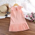 thumbnail image 5 of KYAIGUO Kids Toddler Girls Summer Doll Neck Dress A-Line Princess Dresses Ruffle Sleeveless Sundress Skirt for 4-7 Years Old, 5 of 9