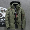 thumbnail image 3 of Guardoinrt Polyester Mens Duck Down Jacket For Ultimate Warmth And Style Wide Application Hooded Puffer Jacket blue L, 3 of 6