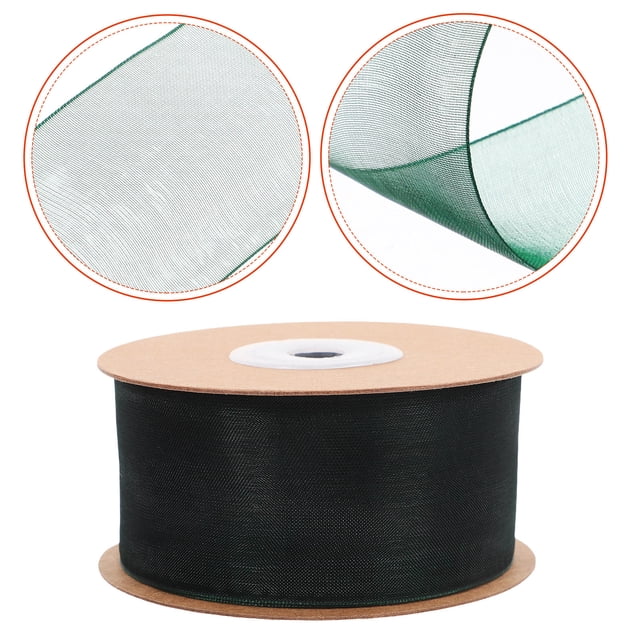 HAMPPLIES De Chifón Dark Green Para Y Manualidades Con Doble Cara Sheer
