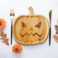 thumbnail image 2 of Fiudx Bandeja de Calabaza de Halloween, Forma Única de Madera, Perfecta para Servir Comida y Refrigerios, Expositor Multifuncional para Velas y Decoración, Regalo para Fiestas Navideñas, Tamaño de Un, 2 of 6
