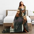 thumbnail image 5 of Can Model Yaman Throw Blanket, Ultra Soft Flannel Fleece Lightweight Throw Blankets Warm Air Conditioning Blanket For Couch Sofa Bed 80x60 Inch, 5 of 6