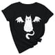 thumbnail image 1 of Camiseta de manga corta con estampado de animales y cuello redondo suelto a la moda de verano para mujer Pompotops hfajkhk134333, 1 of 7