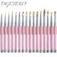 thumbnail image 2 of OGEYERO-pincel de uñas de Gel UV de oro rosa, delineador de uñas, pincel de dibujo acrílico para uñas, degradado, mango de diamantes de imitación, arte de uñas, 2 of 5