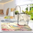 thumbnail image 5 of Vintage Bird Dish Drying Mat, Absorbent Microfiber Pad Protector For Kitchen Counter Top Mat Dish Drainboard 16x18in Home Decor, 5 of 7