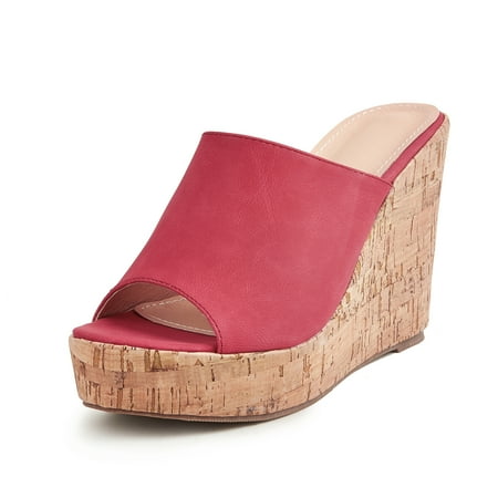 

Women‘s Platform Wedge Peep Toe Sandals Slip On Open Toe High Heels Women‘s Footwear