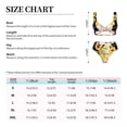 thumbnail image 2 of Kdxio Sunflower Gnomes 3 Print Women's 2 Piece High Waisted Wrap Spaghetti Strap Summer Swimsuit Bikini Set-Medium, 2 of 5