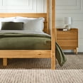 thumbnail image 5 of Walker Edison Minimalist Slatted Wood Queen Canopy Bedframe, Natural Pine, 5 of 18