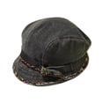 thumbnail image 3 of Sombrero de pescador para mujer, elegante, informal, multiusos, ideal para caminar y citas. Gris negro, 3 of 9