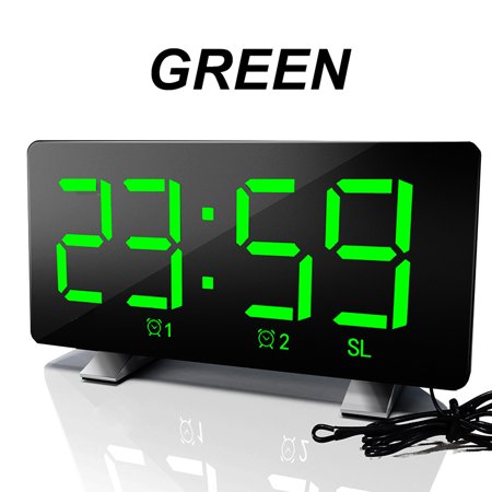 Digital Projection Clock FM Radio Alarm Clock with USB ...