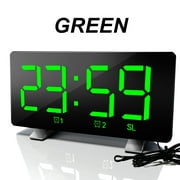 Digital Projection Clock FM Radio Alarm Clock with USB Charging Port, Dual Alarms with Dimmer Hours Backup Battery