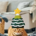 thumbnail image 4 of Gorro navideño para perro, diadema cálida, decoración para cachorros y gatos, accesorios para fotos, gorro tejido para perro, disfraz de vacaciones, árbol de Navidad, 4 of 8
