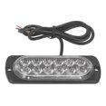 thumbnail image 3 of 2Pcs Truck Side Warning Signal Light 12LED Bright High Power Chip Car LED Strobe Light 36W 12‑24V Blue Warning Signal Light, 3 of 4