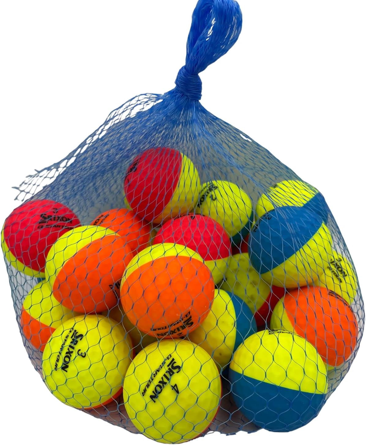 Golf Ball Planet - Srixon Q Star Tour Recycled Golf Balls (3A/Good, 24 Pack, Divide Color Mix)