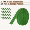 thumbnail image 3 of Uxcell 10 Yards 1" #3 Nylon Coil Zipper Sewing Tape with 20 Zip Slider, Olive Green, 3 of 6