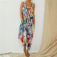 thumbnail image 1 of ICHUANYI Clearance Women Summer European And American Sling Solid Pocket Casual Jumpsuit(Multicolor, S) ICHUANYI WER2023081108261, 1 of 6