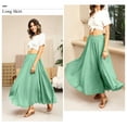 thumbnail image 5 of Nlife Women's Bohemian High Waist Flowy Double Layer Maxi Skirt, 5 of 9
