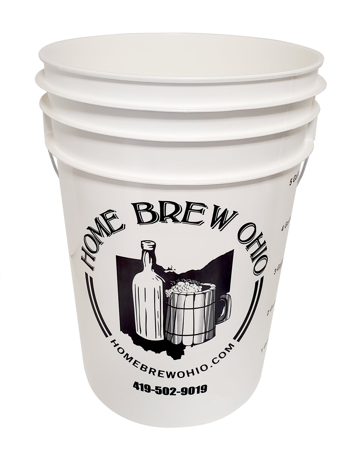 Home Brew Ohio 2 Gallon Plastic Bottling Bucket with Grommeted Lid