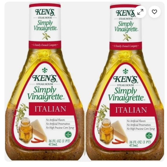 Simply Vinaigrette Italian Salad Dressing, 2 Bottles, 16 Oz Each