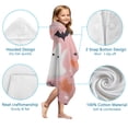 thumbnail image 7 of Pastel Halloween Pattern Hooded Bath Towel，50"x30" for Ages 3 To 12 Kids, Quick Dry Lightweight Soft Microfiber Hood Beach Towel Cover Up for Kids, 7 of 7