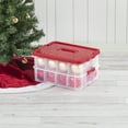 thumbnail image 3 of Sterilite 2 Layer Ornament Box, Red, 3 of 6