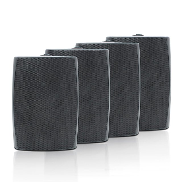 Parlantes exteriores STUDIOFINIX de 6,5" 800W impermeables, paquete de 4