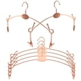 thumbnail image 3 of Topbathy 10Pcs Closet Hangers Iron Rose Gold Space Saving Clips for Women's Wardrobe Use, 3 of 8