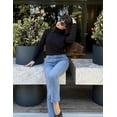 thumbnail image 5 of Zeagoo Womens Sweaters Turtleneck Cable Knit Long Sleeve Pullover Cute Fitted Trendy Basic Fall Winter Tops, 5 of 6